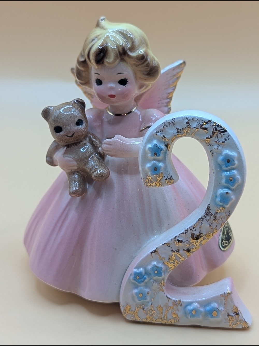CA. Josef Originals- 2nd Birthday Girl Angel Porcelain Figurine